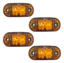 Kit 4 Luz De Grade  Led Laranja Para Camionetes Ambar Fio Ambar Ambar