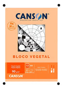 Bloco Papel Canson Vegetal Liso A4 - 90g - 50 Folhas