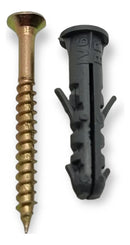 100 Parafuso Phillips C/ 100 Bucha 6 Anel 6mm- Total 200pçs