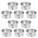 Kit 10 Forma Assadeira Bento Bolo Cake 10 X 5 Alumínio F72