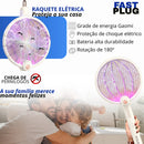 Iluminação Uv Raquete Elétrica Atrai Extermina Pernilongos Fast Plug