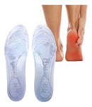 Palmilha De Silicone Em Gel Ortopedica Anti Impacto Para Dores Nós Pés Fascite Plantar Cristal Tamanho Do Par Da Palmilha 36 A 39