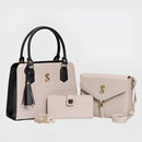 Bolsa Bolsa Transversal Kit Selten Casual Bolsa Feminina Transversal - Creme