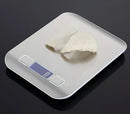 Balança de cozinha digital de aço inoxidável, unidade colorida de 10 kg