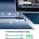 Cabo Extensor Usb 3.0 Ugreen 1 Metro 5gbps Macho Para Fêmea Cor Preto
