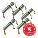 Kit 5 Resistência Maxi Ducha / Torneira Versátil 5500w 220v Metal Similar Ao Original Lorenzetti