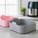 03 Forma Silicone Air Fryer Reutilizavel Protetor 20cm