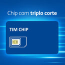 Tim Chip Kit 10 Unidades: 2 Sem Recarga E 8 Com Recarga 3 En 1