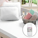 Lençol berço americano com elastico kit 2 100% algodão cor rosa e branco desenho do tecido liso