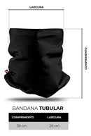 Mascara Balaclava Bandana Rosto E Pescoço Corrida Ciclismo Cor Preto