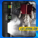 Lanterna Led Hw Recarregável Usb Tática Profissional Camping Pesca Emergência À Prova D'água