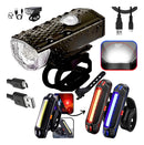 Kit Lanterna E Farol A Prova D'água Bicicleta Luz  Farolzinho