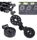 50 Unidades De Clips De Plástico Tecido De Sombrite Sombra