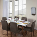 Kit Capa De Cadeira De Jantar Premium 4 Lugares Envio R Marrom