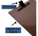 Prancheta Fumê Acrílico A4 Prendedor De Metal Novacril
