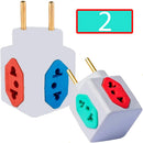 Kit 2 Cubos Benjamin Adaptador De Tomada 10a 20a 4 Entradas - HURACAN DISTRIBUIDORA