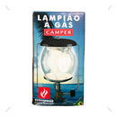 Lampiao A Gas Vidro Para Camping Barraca Pesca Com Camisinha Cor Preto