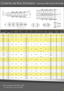 Corrente Norma Asa 40-1 Passo 1/2 - Por Metro + Emenda
