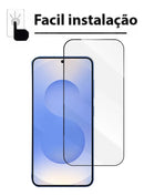 Capa Capinha + Pelicula 3d Para  Transparente Galaxy S25 ULTRA