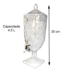 Suqueira Jarra Cristal Acrílico Diamond Água Suco4,5l Xplast