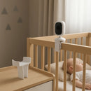 Suporte Babá Eletrônica Compatível Cãmera Vb603 Base 7 Cm Branco