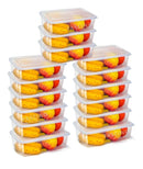 Kit 15 Potes 1 Litro Transparentes Bpa Free Marmita Transparente