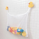 Organizador Guarda Brinquedos De Banho e Banheira Com Ventosa Pato Pintinho Amarelo e Branco - Buba