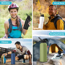 1200ml Garrafa Térmica De Pressão Cor Preto Conserva Bebidas Quentes E Frias Com Base Giratória Design Moderno ponte lar utilidades