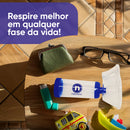 Espaçador Bi-Valvulado Bombinha De Asma Bronquite Infantil Adulto Mascara - Nevoni