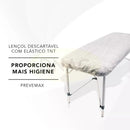 10 Lençol Descartável Maca Hospitalar 90x220 Tnt C Elástico