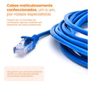 Cabo De Rede Internet 30m 30 Metros Cat6 Azul Crimpado Giga Lan Ethernet Boyu Cell