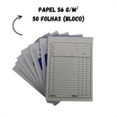 20 Blocos Nota Neutra Multivias 1 Via 50 Folhas Sidgraph