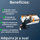 Luva Nitrílica Sem Pó Preta Tamanho P Inoven - 100 Peças