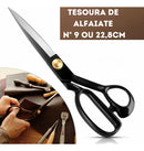 Tesoura Profissional de Alfaiate Tecelão VBS Brasil Corte Costura 9 Polegadas Cor Preto Eva Artesanato Tecido Arte Em Geral