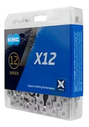 Corrente Kmc 12v 126 Elos X12 Silver Bicicleta Mtb