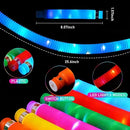 12 Poptube Com Led Tubo Fidget Tube Toys Pop It Cor Colorido
