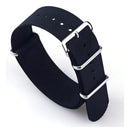 Pulseira 18mm, 20mm, 22mm, 24mm,26mm Nato Zulu Nylon Militar Cor Preta 20mm