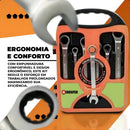 Chave Combinada Catraca Jogo De Chaves Com 7 Peças De Aço 08 A 19mm Reforçado Bmb-01 Indufer