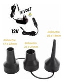 Bomba De Ar Elétrica Encher Colchão Boia Piscina Bomba Pneumática Inflador Com 3 Bicos