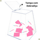 Urna Acrílico Transparente Piramide 20x20x20cm para sorteios - Lepettine