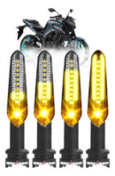 Kit 4 Piscas Led Seta Mt03 Mt07 Mt09 Fz150 Fz250 Sequencial