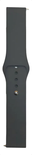 Pulseira Borracha 20mm Amazfit Gts 2 3 4 Mini Galaxy Active Cor Cinza-escuro Largura 20 mm