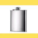 Cantil Inox Frasco 230ml Garrafa Whiskeira Whisky Bolso Bar Cor Prateado