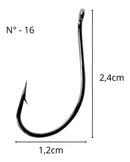 Anzol Marine Sports Super Maruseigo Black N. 16 Com 50 Un