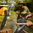 Kit Sobrevivencia Completo Com Faca + Canivete + Lanterna Preto