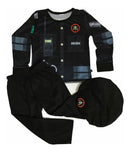 Fantasia Policial Infantil +  Preto Bope M (veste 5 a 6 anos)