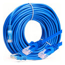 Cabo De Rede 20 Metros Montado Rj45 Internet Lan Azul Pc Not