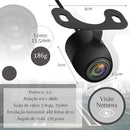 Câmera De Re Automotiva Hd Infravermelho Visão Noturna Colorida Universal Veicular Carro Borboleta 2 Em 1 A Prova D'agua