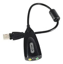 Adaptador Placa De Som Usb 7.1 Entrada P2 Fone Microfone