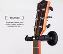 Suporte Parede Para Violão Guitarra Com Trava Cor Preto